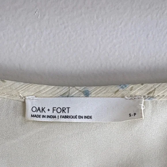 OAK + FORT Cream Long Sleeve Dress - Picture 2 of 6